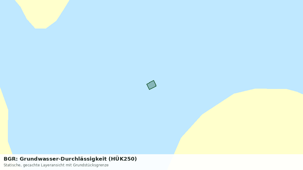 Statische Kartenansicht: BGR: Grundwasser-Durchlässigkeit (HÜK250)