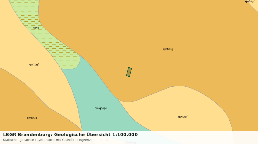 Statische Kartenansicht: LBGR Brandenburg: Geologische Übersicht 1:100.000
