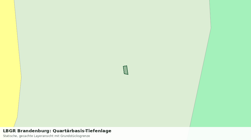Statische Kartenansicht: LBGR Brandenburg: Quartärbasis-Tiefenlage