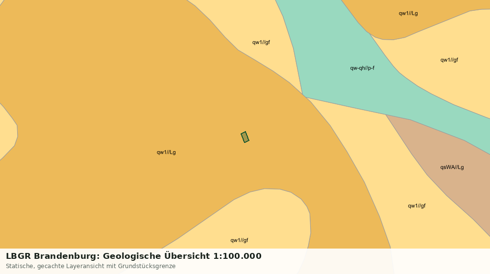 Statische Kartenansicht: LBGR Brandenburg: Geologische Übersicht 1:100.000