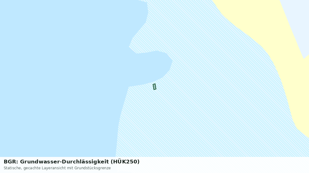 Statische Kartenansicht: BGR: Grundwasser-Durchlässigkeit (HÜK250)
