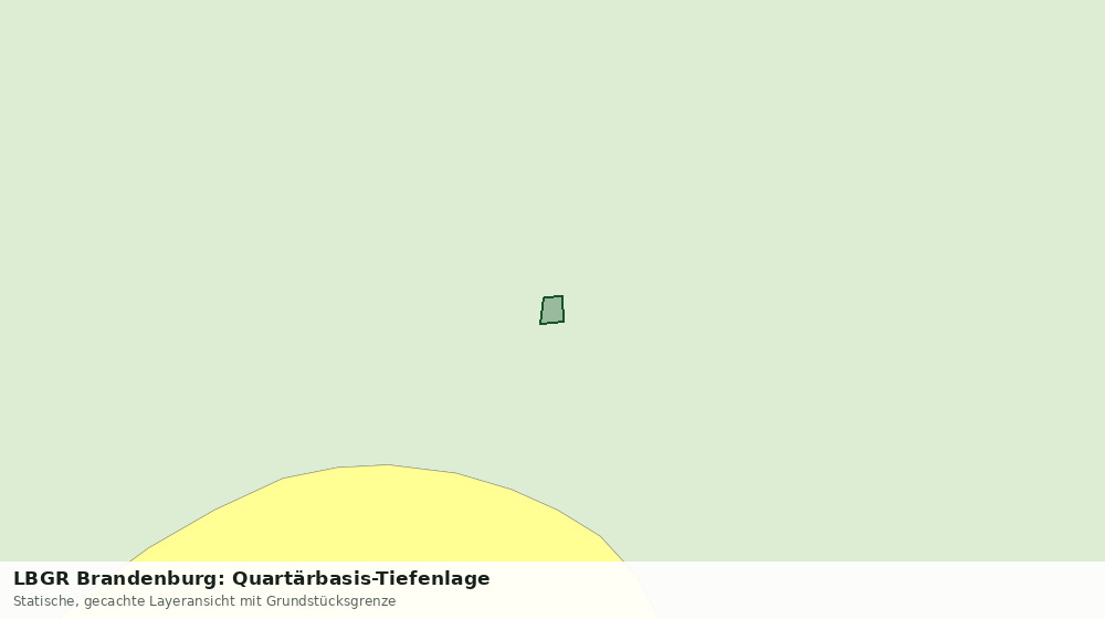 Statische Kartenansicht: LBGR Brandenburg: Quartärbasis-Tiefenlage