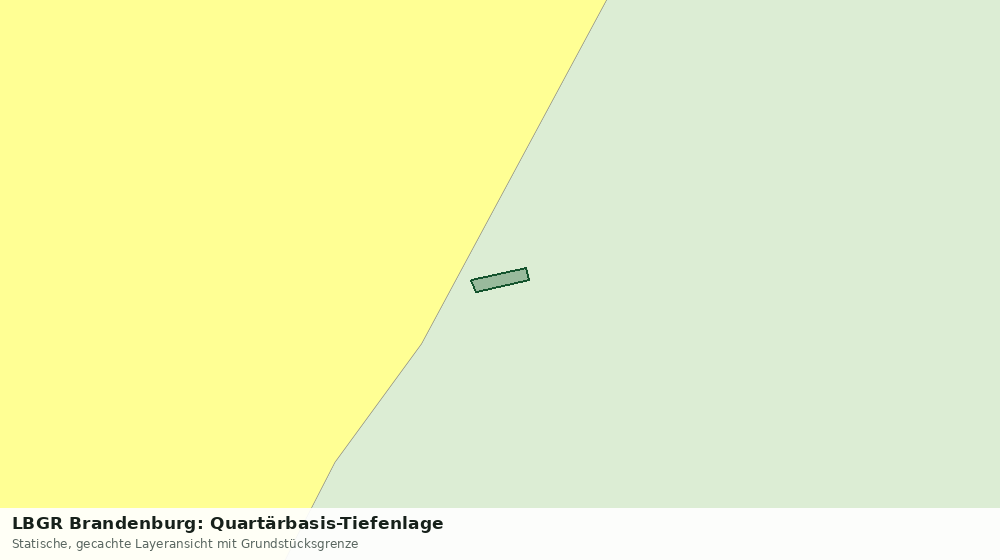 Statische Kartenansicht: LBGR Brandenburg: Quartärbasis-Tiefenlage