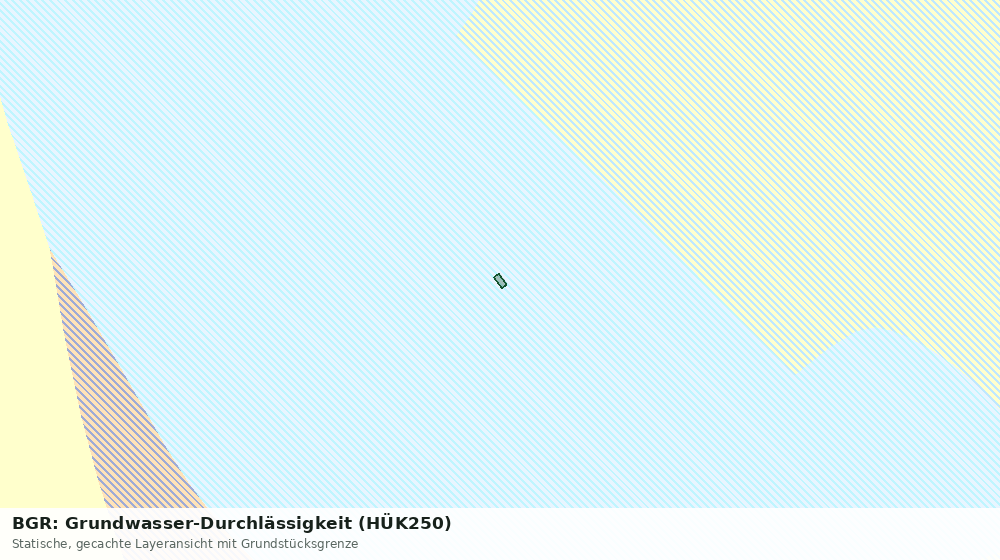 Statische Kartenansicht: BGR: Grundwasser-Durchlässigkeit (HÜK250)