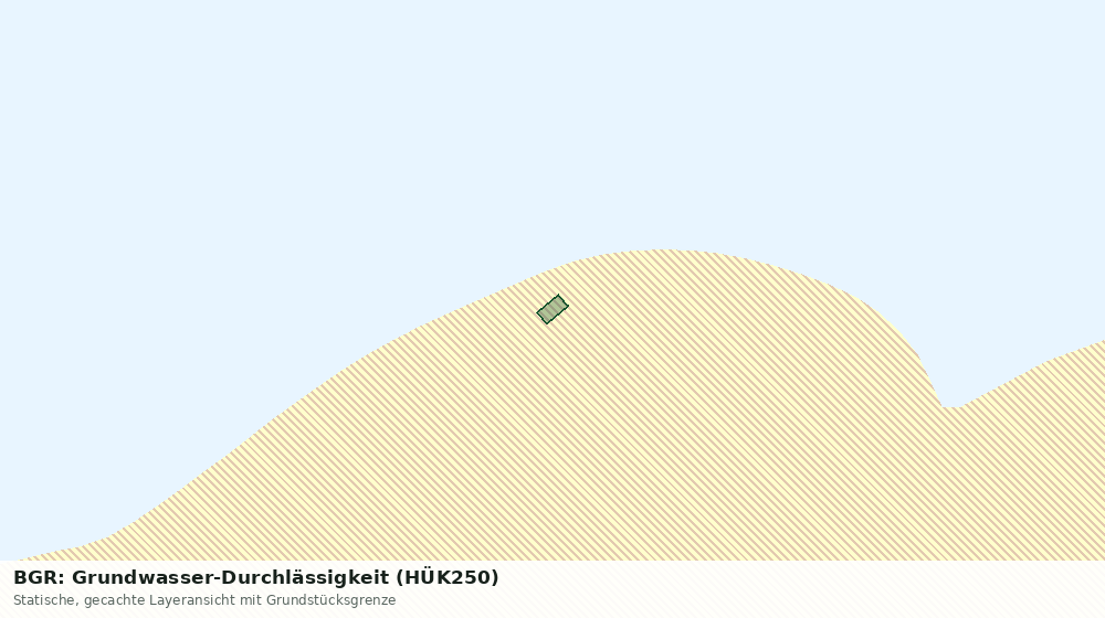 Statische Kartenansicht: BGR: Grundwasser-Durchlässigkeit (HÜK250)