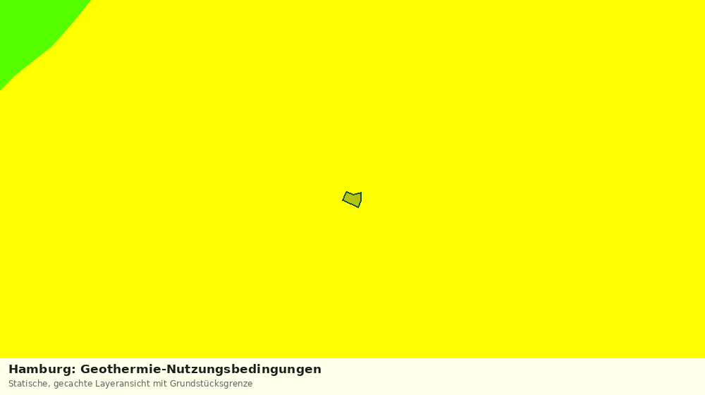 Statische Kartenansicht: Hamburg: Geothermie-Nutzungsbedingungen