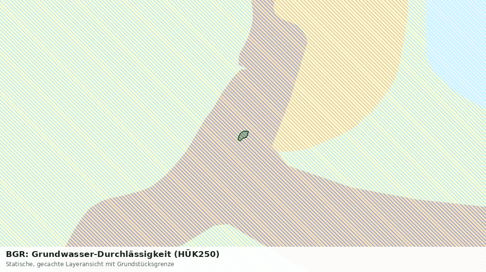 Statische Kartenansicht: BGR: Grundwasser-Durchlässigkeit (HÜK250)