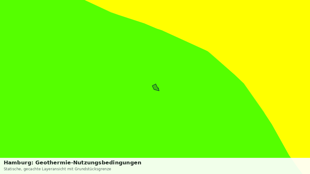 Statische Kartenansicht: Hamburg: Geothermie-Nutzungsbedingungen