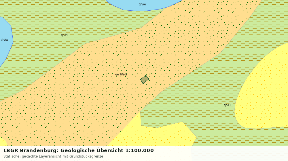 Statische Kartenansicht: LBGR Brandenburg: Geologische Übersicht 1:100.000