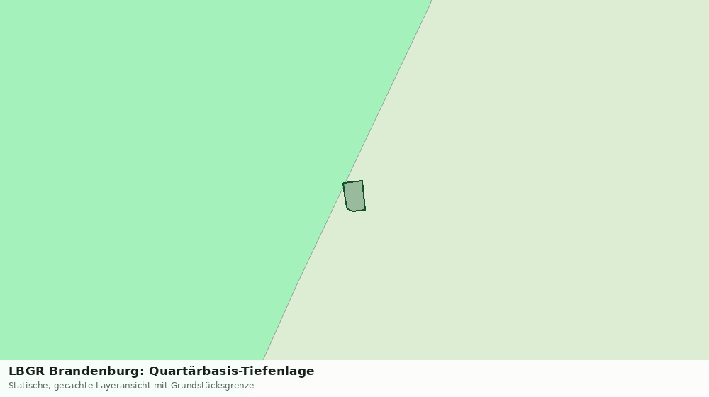 Statische Kartenansicht: LBGR Brandenburg: Quartärbasis-Tiefenlage