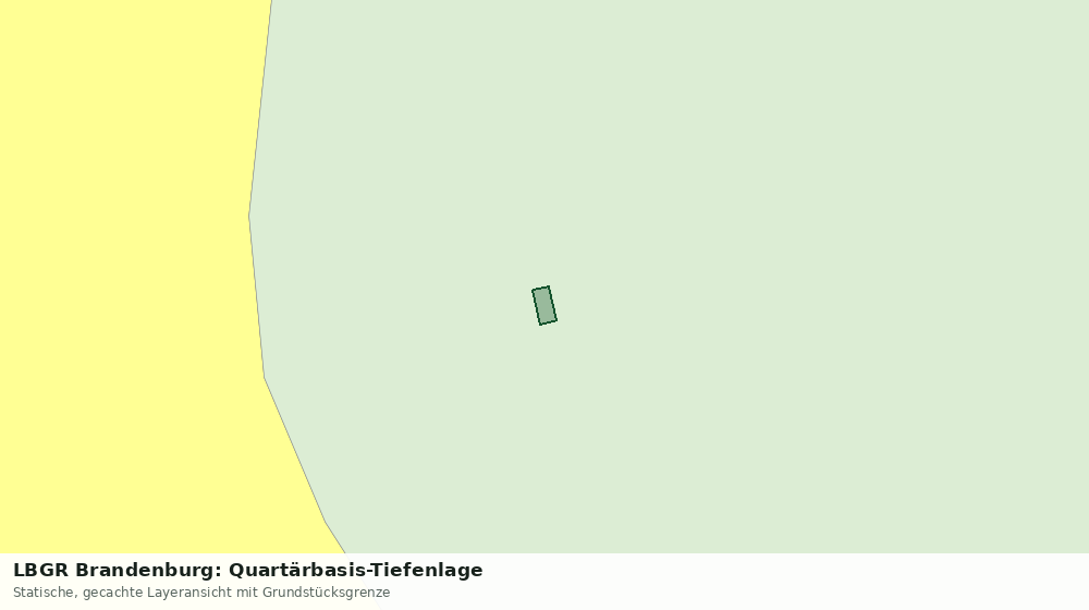 Statische Kartenansicht: LBGR Brandenburg: Quartärbasis-Tiefenlage