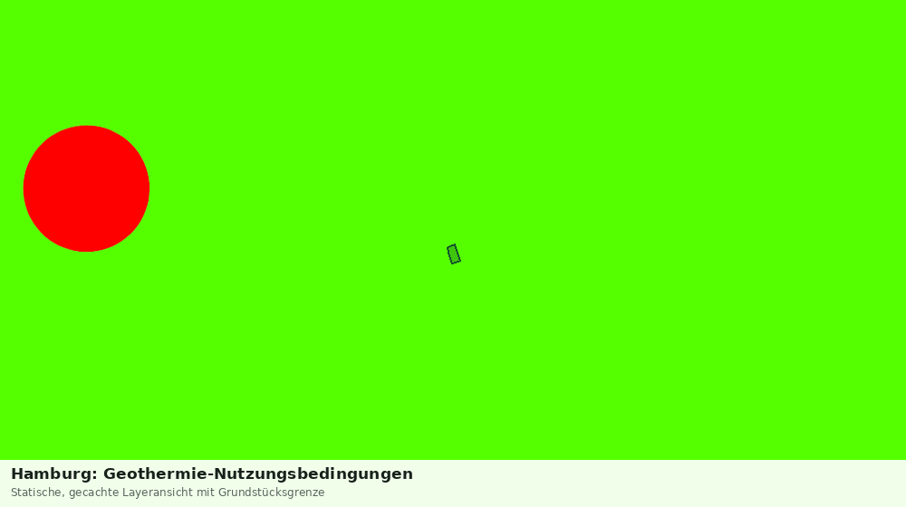 Statische Kartenansicht: Hamburg: Geothermie-Nutzungsbedingungen