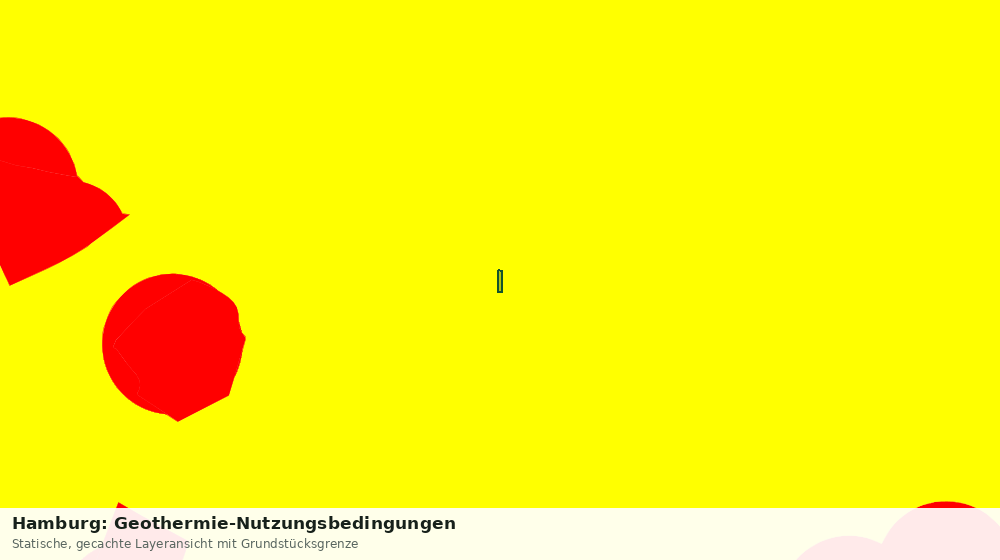 Statische Kartenansicht: Hamburg: Geothermie-Nutzungsbedingungen