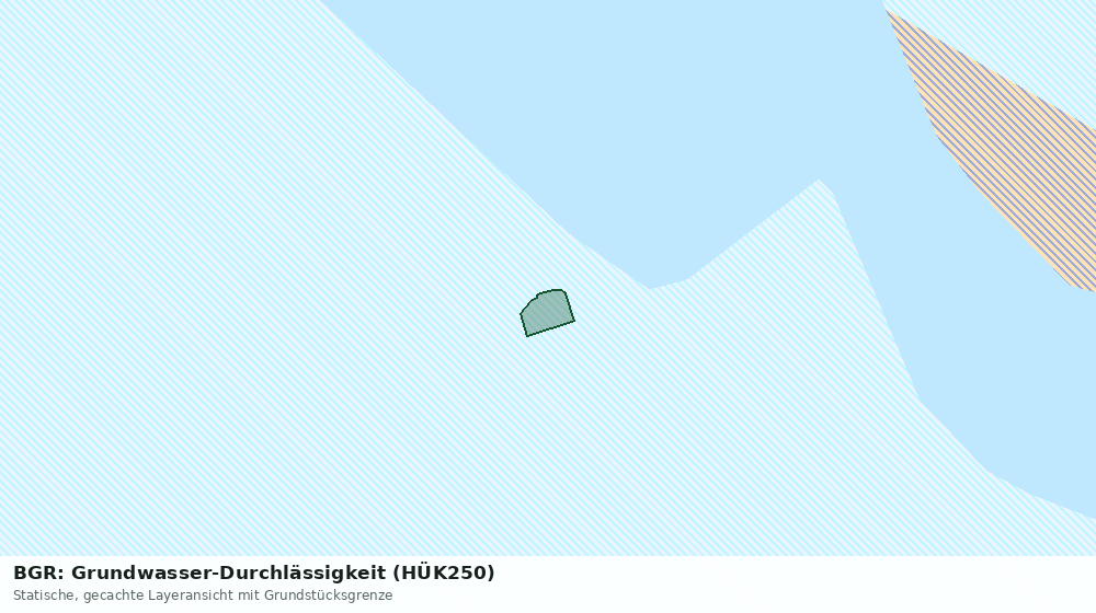 Statische Kartenansicht: BGR: Grundwasser-Durchlässigkeit (HÜK250)
