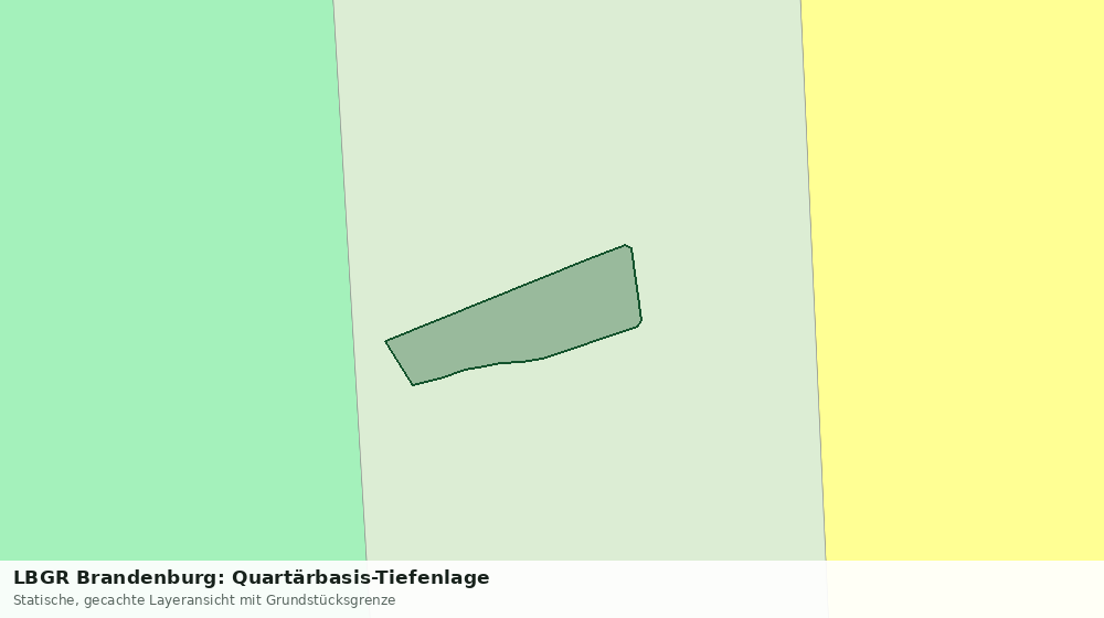 Statische Kartenansicht: LBGR Brandenburg: Quartärbasis-Tiefenlage