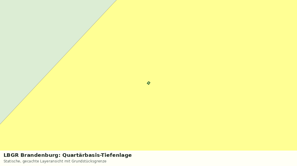 Statische Kartenansicht: LBGR Brandenburg: Quartärbasis-Tiefenlage