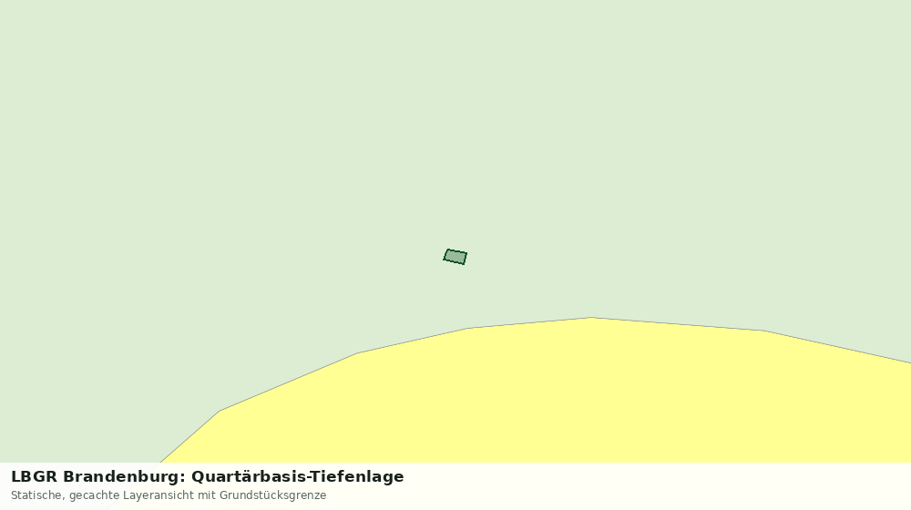 Statische Kartenansicht: LBGR Brandenburg: Quartärbasis-Tiefenlage