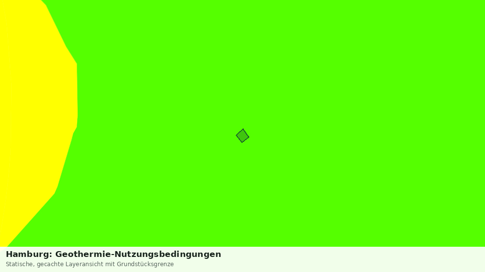 Statische Kartenansicht: Hamburg: Geothermie-Nutzungsbedingungen