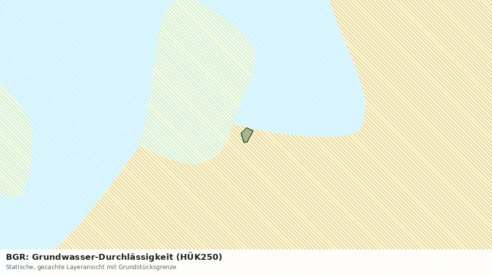 Statische Kartenansicht: BGR: Grundwasser-Durchlässigkeit (HÜK250)