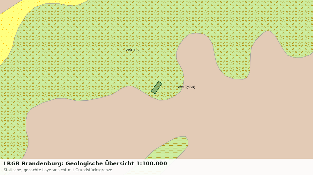 Statische Kartenansicht: LBGR Brandenburg: Geologische Übersicht 1:100.000