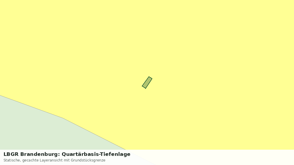 Statische Kartenansicht: LBGR Brandenburg: Quartärbasis-Tiefenlage