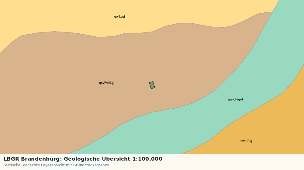 Statische Kartenansicht: LBGR Brandenburg: Geologische Übersicht 1:100.000
