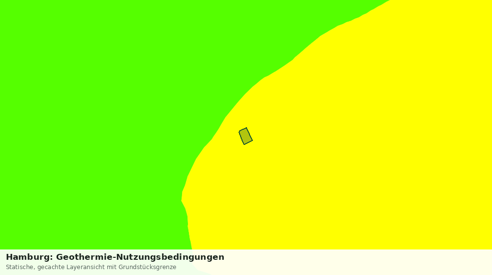 Statische Kartenansicht: Hamburg: Geothermie-Nutzungsbedingungen