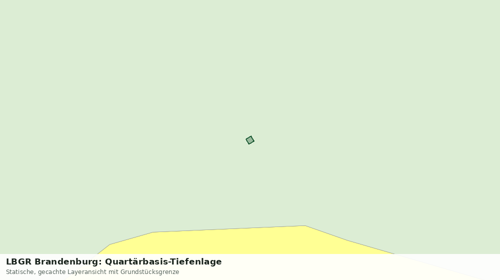 Statische Kartenansicht: LBGR Brandenburg: Quartärbasis-Tiefenlage