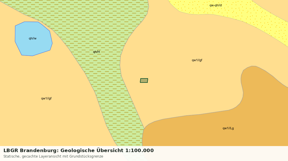Statische Kartenansicht: LBGR Brandenburg: Geologische Übersicht 1:100.000