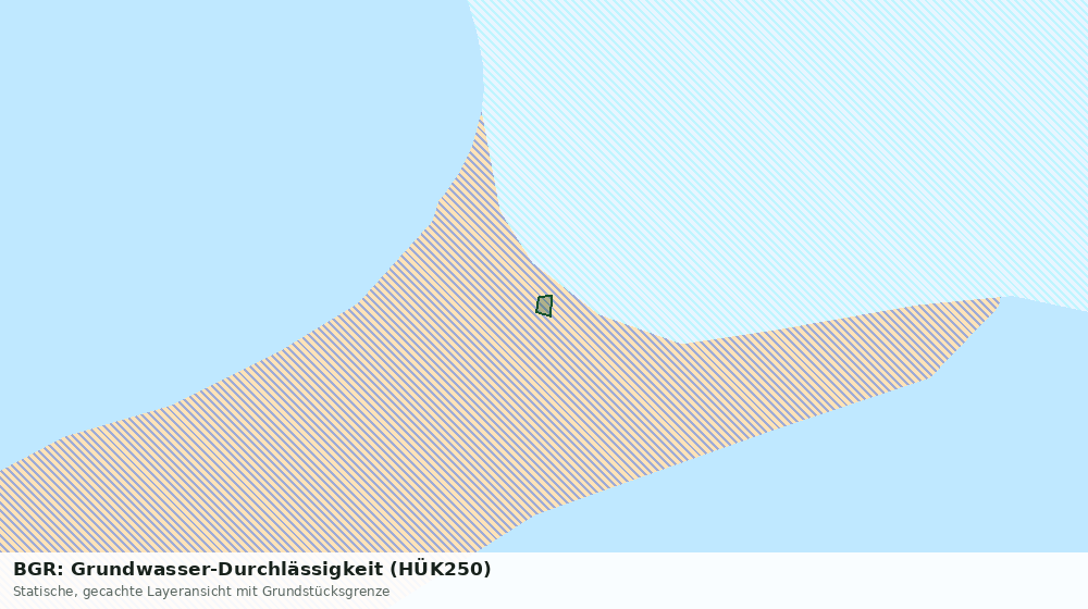 Statische Kartenansicht: BGR: Grundwasser-Durchlässigkeit (HÜK250)
