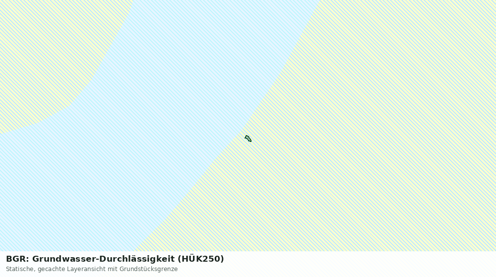 Statische Kartenansicht: BGR: Grundwasser-Durchlässigkeit (HÜK250)