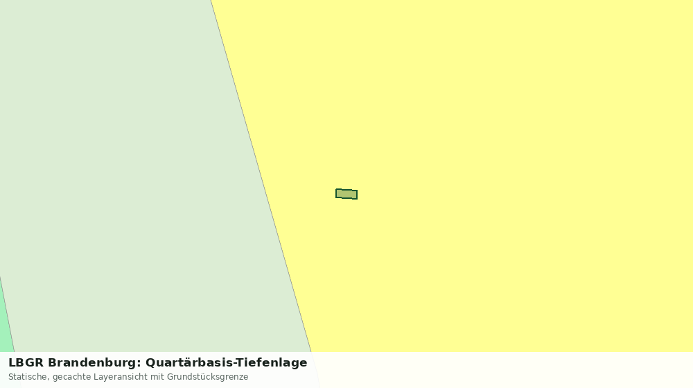 Statische Kartenansicht: LBGR Brandenburg: Quartärbasis-Tiefenlage