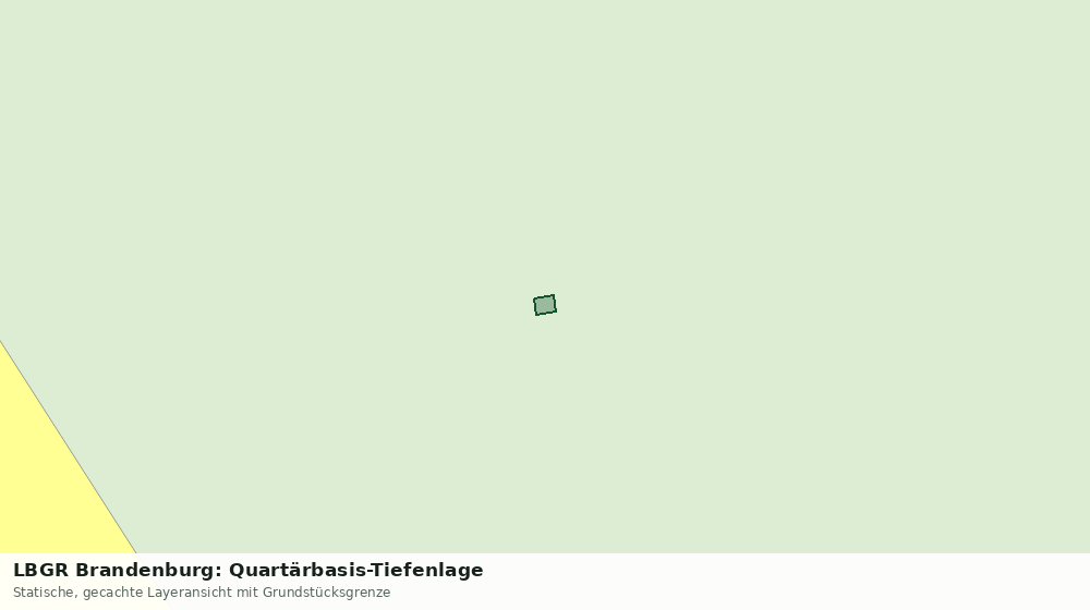 Statische Kartenansicht: LBGR Brandenburg: Quartärbasis-Tiefenlage