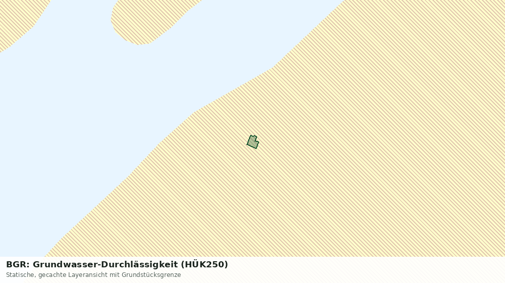 Statische Kartenansicht: BGR: Grundwasser-Durchlässigkeit (HÜK250)