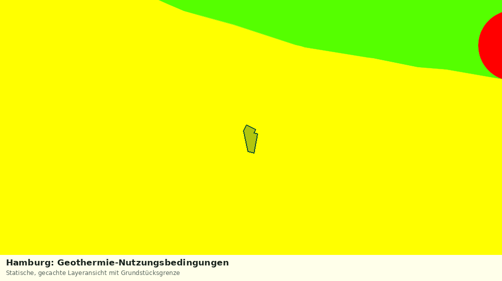 Statische Kartenansicht: Hamburg: Geothermie-Nutzungsbedingungen