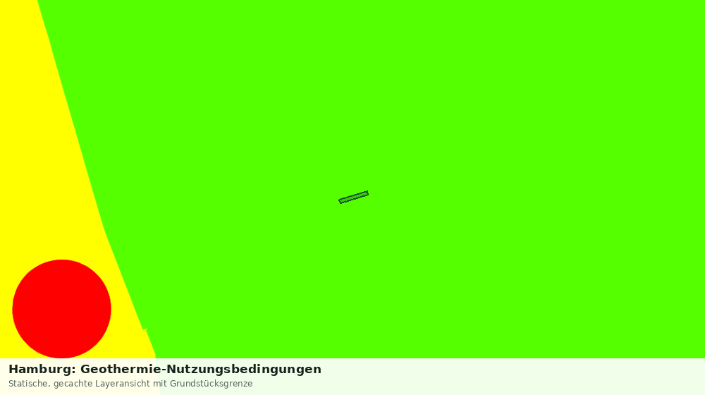 Statische Kartenansicht: Hamburg: Geothermie-Nutzungsbedingungen