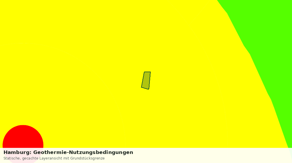Statische Kartenansicht: Hamburg: Geothermie-Nutzungsbedingungen