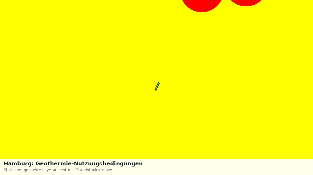 Statische Kartenansicht: Hamburg: Geothermie-Nutzungsbedingungen