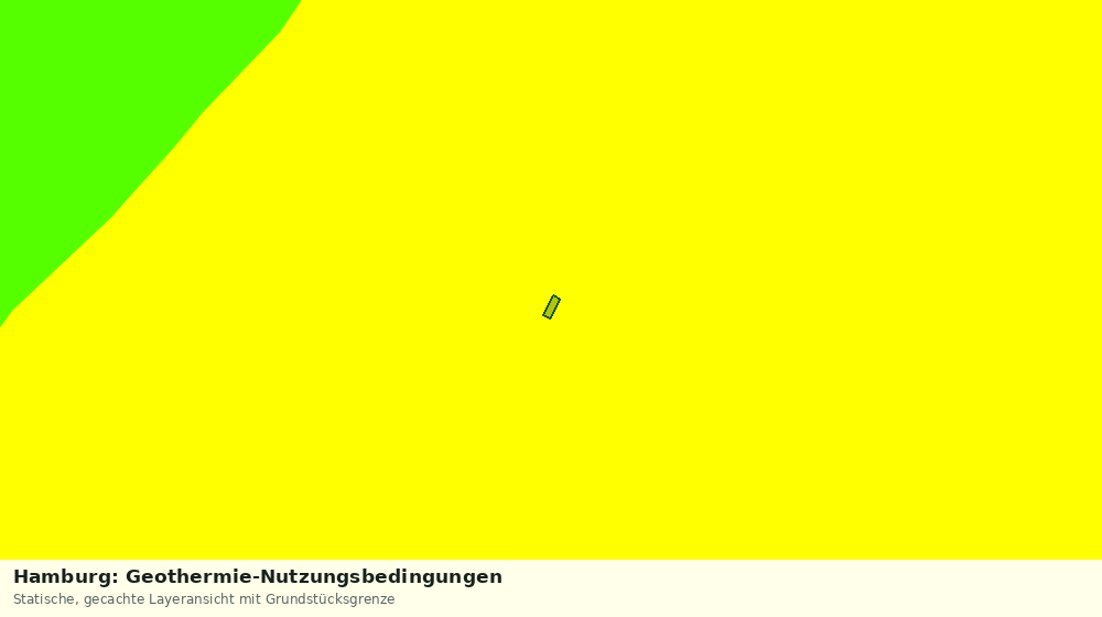 Statische Kartenansicht: Hamburg: Geothermie-Nutzungsbedingungen