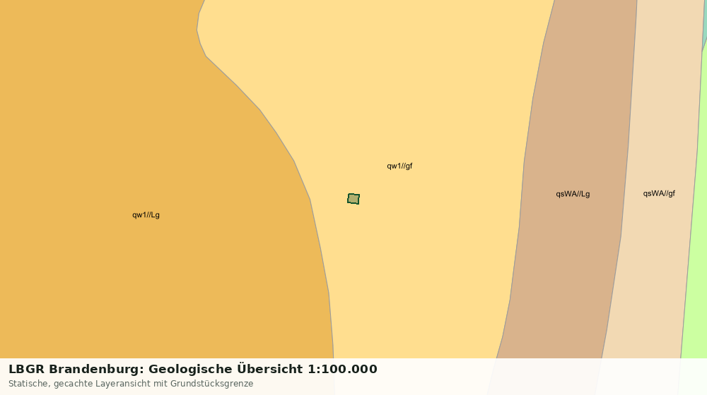 Statische Kartenansicht: LBGR Brandenburg: Geologische Übersicht 1:100.000