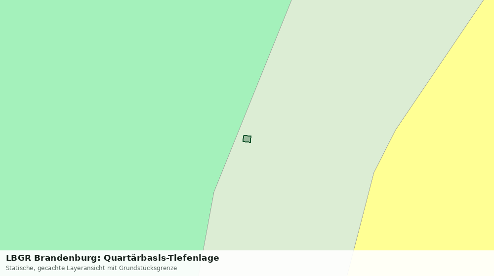 Statische Kartenansicht: LBGR Brandenburg: Quartärbasis-Tiefenlage
