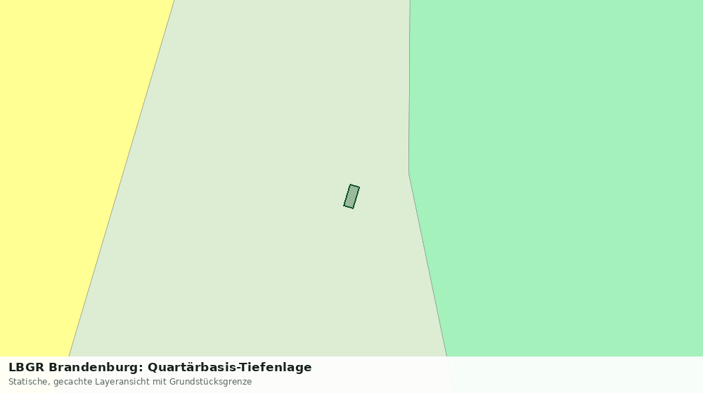 Statische Kartenansicht: LBGR Brandenburg: Quartärbasis-Tiefenlage