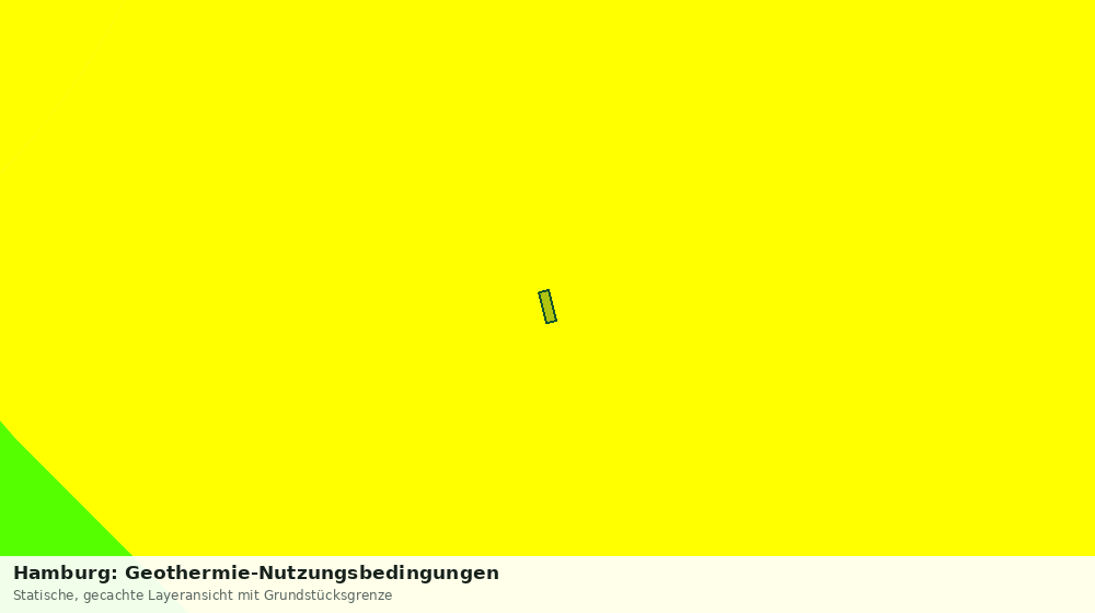 Statische Kartenansicht: Hamburg: Geothermie-Nutzungsbedingungen