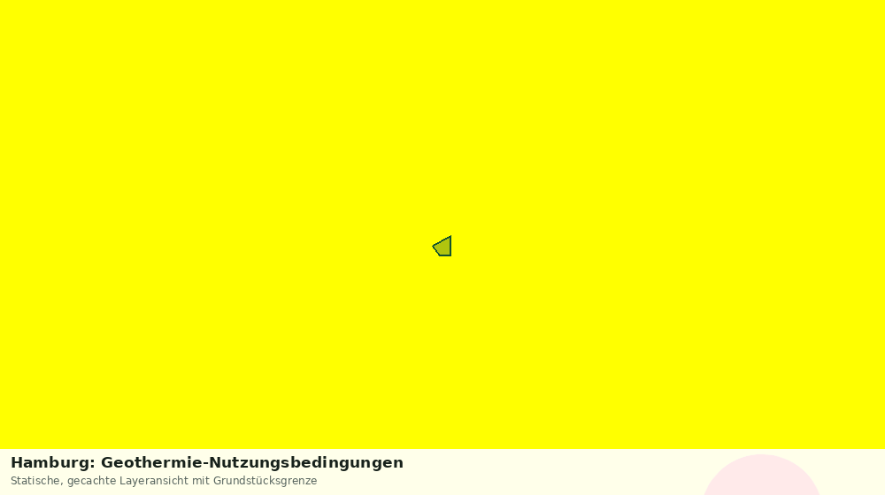 Statische Kartenansicht: Hamburg: Geothermie-Nutzungsbedingungen