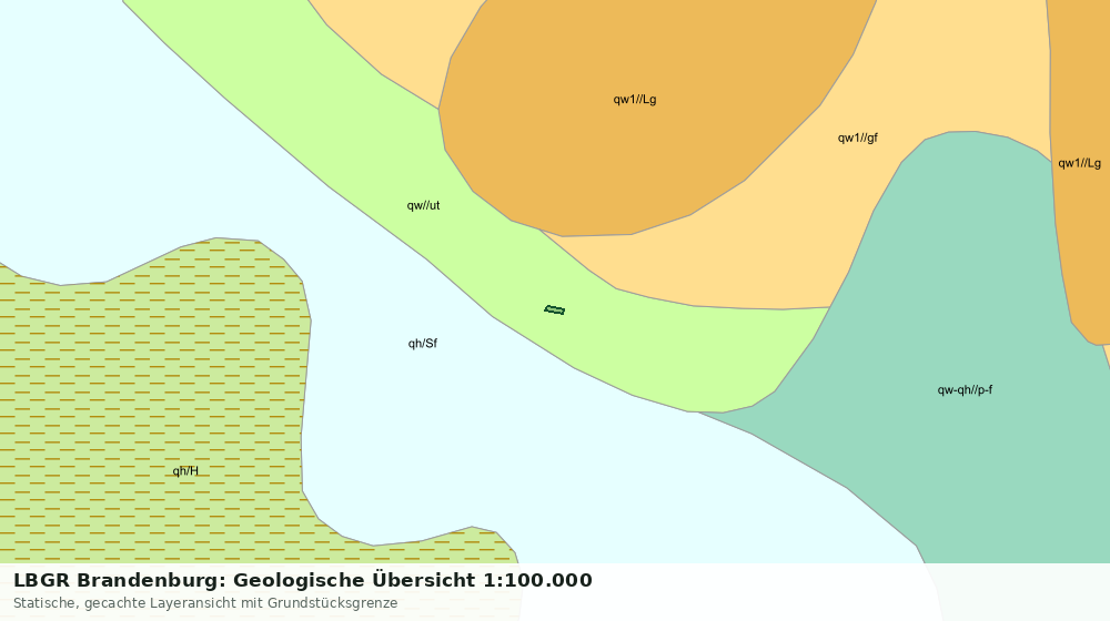Statische Kartenansicht: LBGR Brandenburg: Geologische Übersicht 1:100.000
