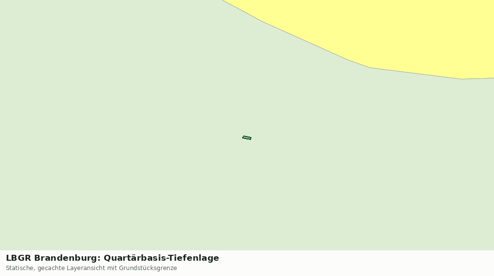 Statische Kartenansicht: LBGR Brandenburg: Quartärbasis-Tiefenlage