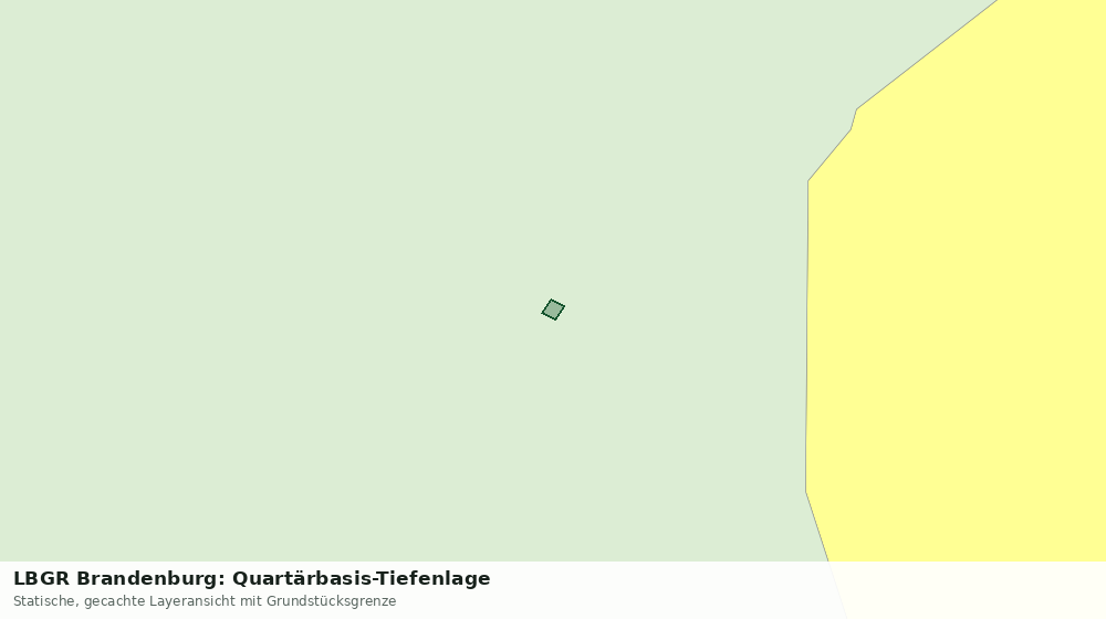 Statische Kartenansicht: LBGR Brandenburg: Quartärbasis-Tiefenlage