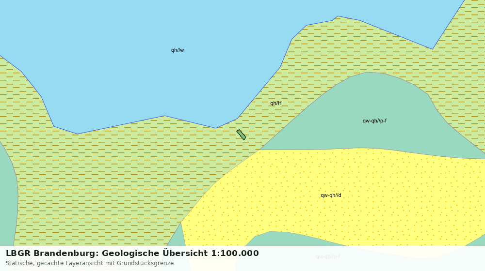 Statische Kartenansicht: LBGR Brandenburg: Geologische Übersicht 1:100.000