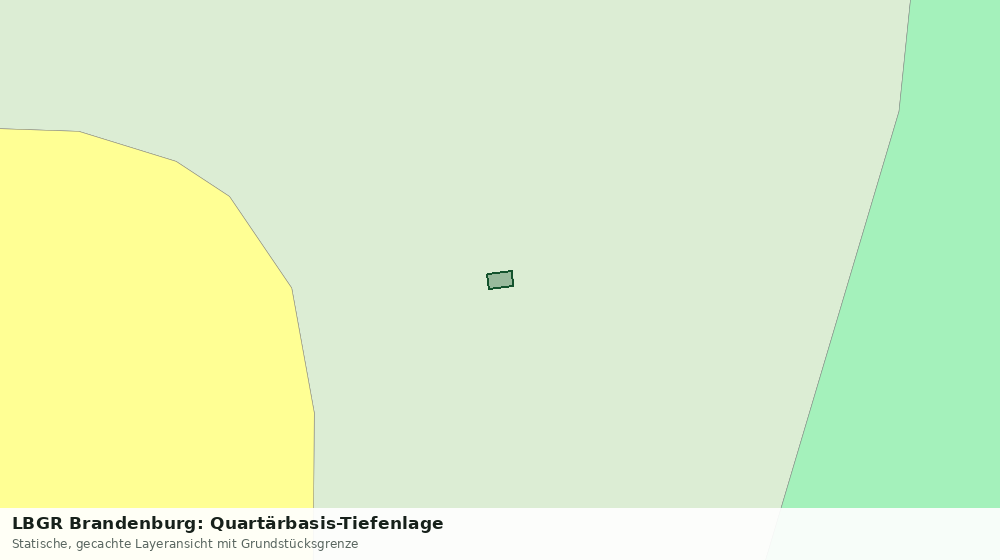Statische Kartenansicht: LBGR Brandenburg: Quartärbasis-Tiefenlage