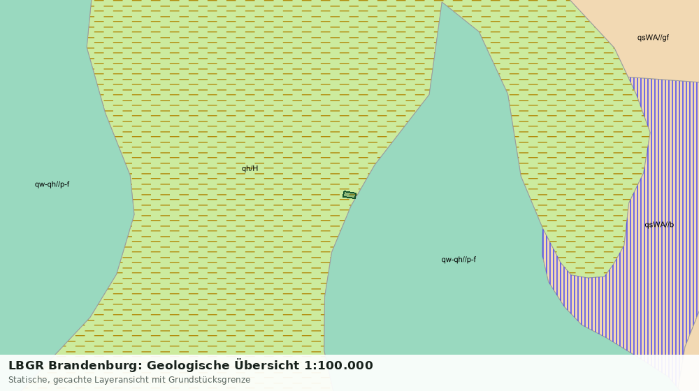 Statische Kartenansicht: LBGR Brandenburg: Geologische Übersicht 1:100.000